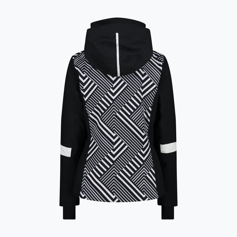 Kurtka narciarska damska CMP 33W0686 nero/bianco 7