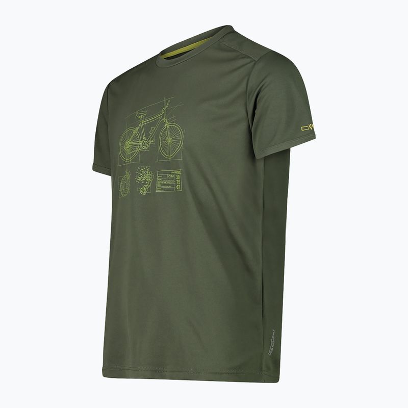 Koszulka męska CMP 30T5057 oil green 3