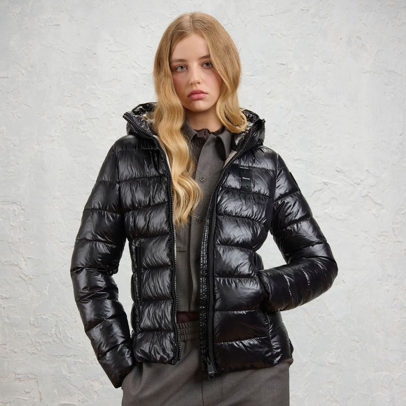 Kurtka damska Blauer USA Caroll black inside beige 2