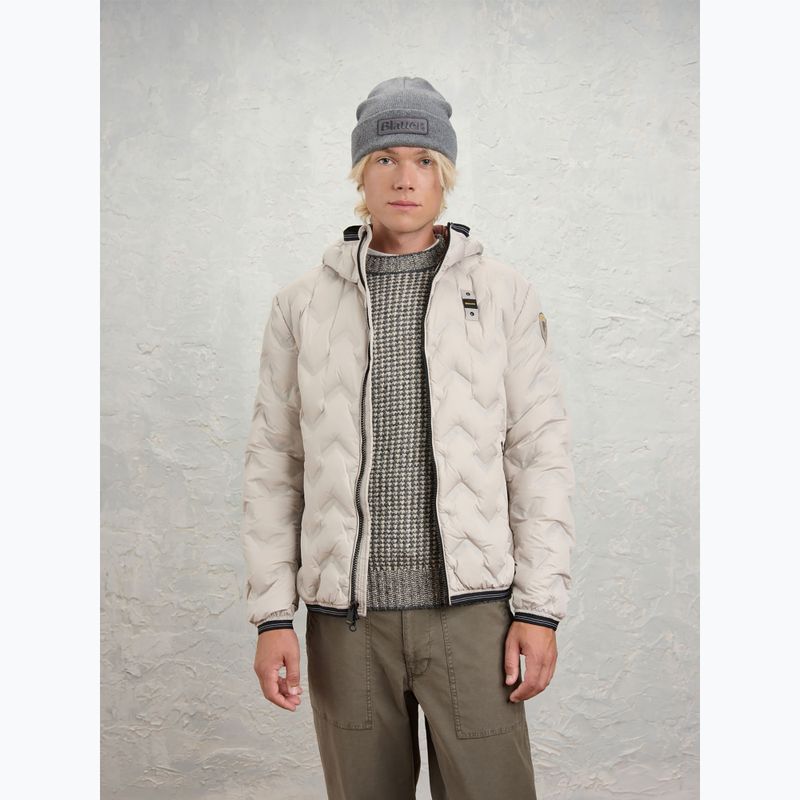 Kurtka męska Blauer USA Piery grey fog inside brown mahogany 2