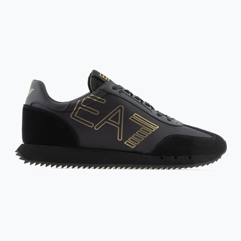 Buty EA7 Emporio Armani Black & White Vintage triple black/ gold 2