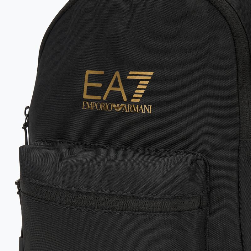 Plecak miejski dziecięcy EA7 Emporio Armani Train Core 6 l black/gold logo 5