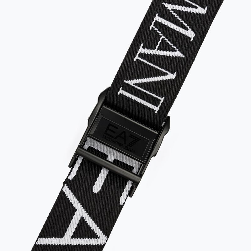 Pasek do spodni EA7 Emporio Armani Allover Logo black/white 2