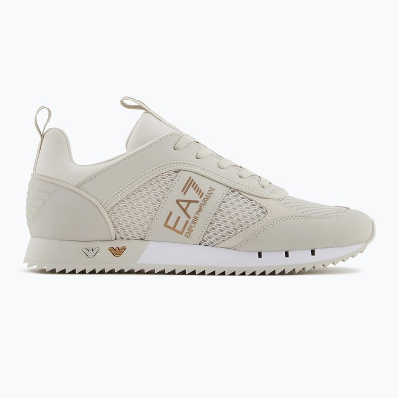 Buty EA7 Emporio Armani Black & White Laces silver birch/gold