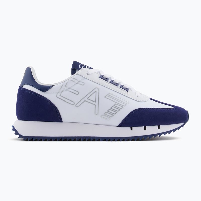 Buty EA7 Emporio Armani Black & White Vintage white/medieval blu 8