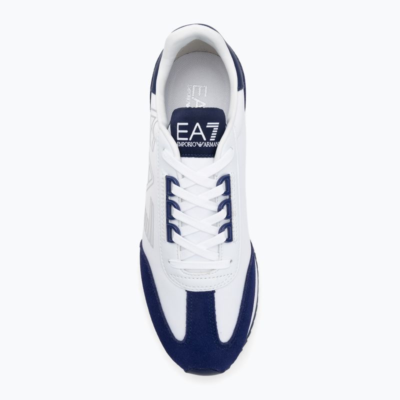 Buty EA7 Emporio Armani Black & White Vintage white/medieval blu 5