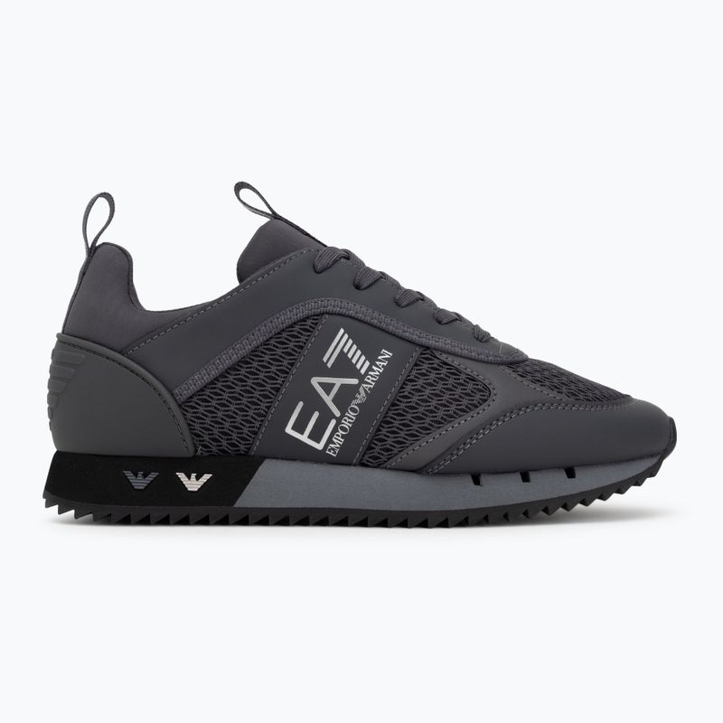 Buty EA7 Emporio Armani Black & White Laces asphalt grey/silv.g7 2
