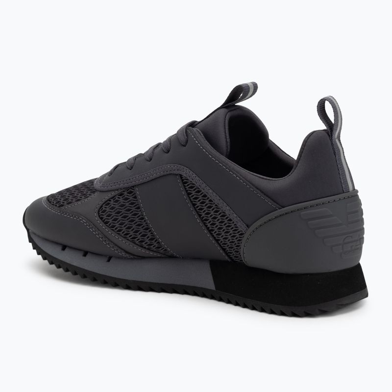 Buty EA7 Emporio Armani Black & White Laces asphalt grey/silv.g7 3