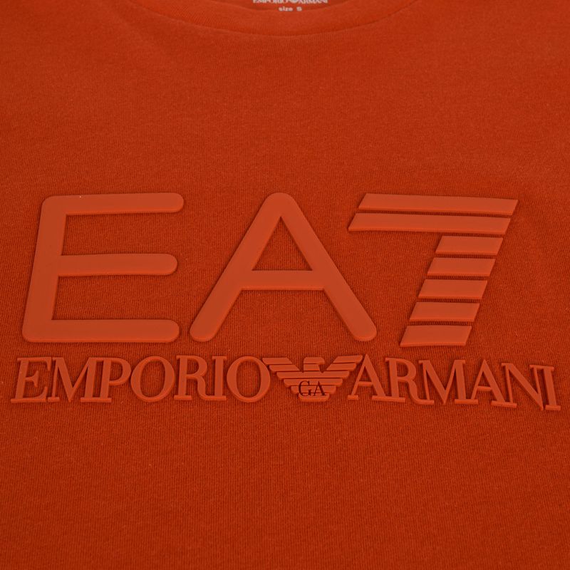 Koszulka męska EA7 Emporio Armani Visibility Cotton Crew rooibos tea 3