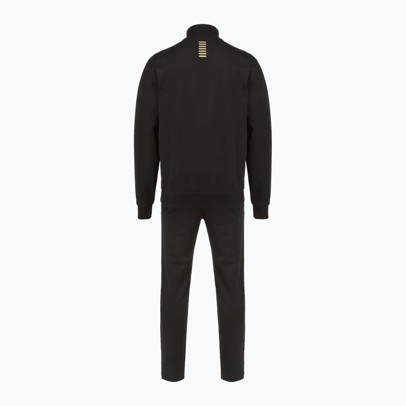 Dres męski EA7 Emporio Armani Train Core Identity Tracksuit FZ black/gold 2