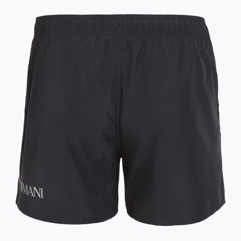 Szorty kąpielowe męskie EA7 Emporio Armani Extended Logo Boxer black/silver 2