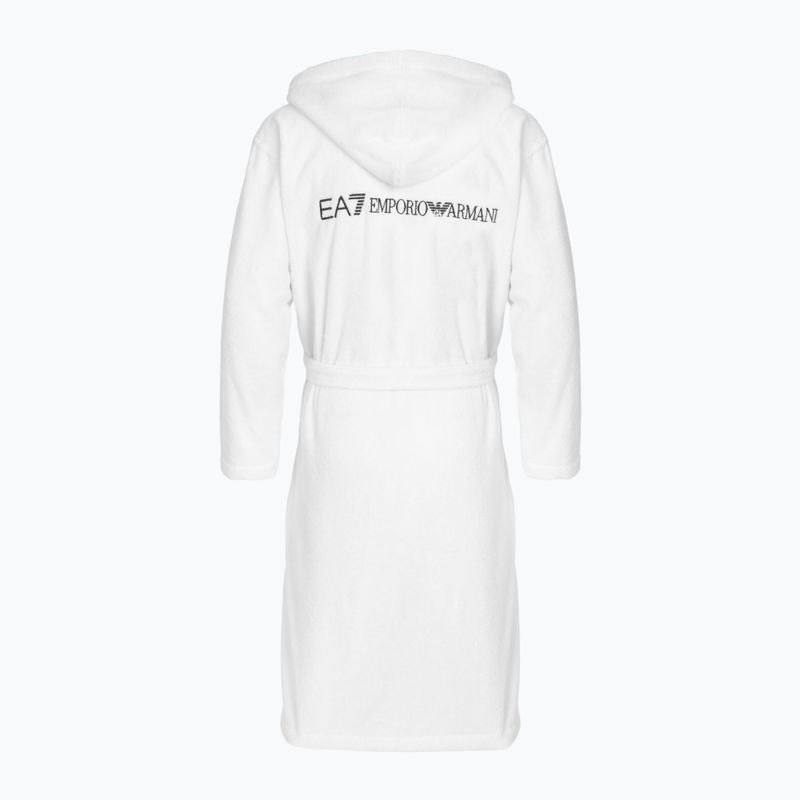Szlafrok męski EA7 Emporio Armani Core Bathrobe white 2