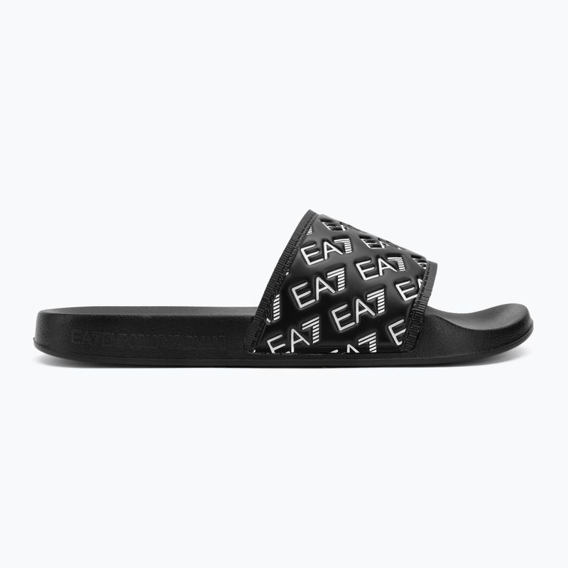 Klapki EA7 Emporio Armani Water Sports All Over full black/white 2