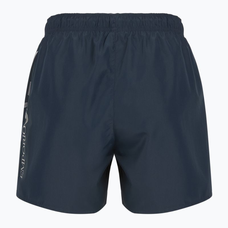 Szorty kąpielowe męskie EA7 Emporio Armani Swim Trunks With Oversized Logo armani blue/silver 2