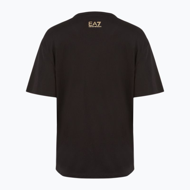Koszulka damska EA7 Emporio Armani Train Visibility black/gold 2
