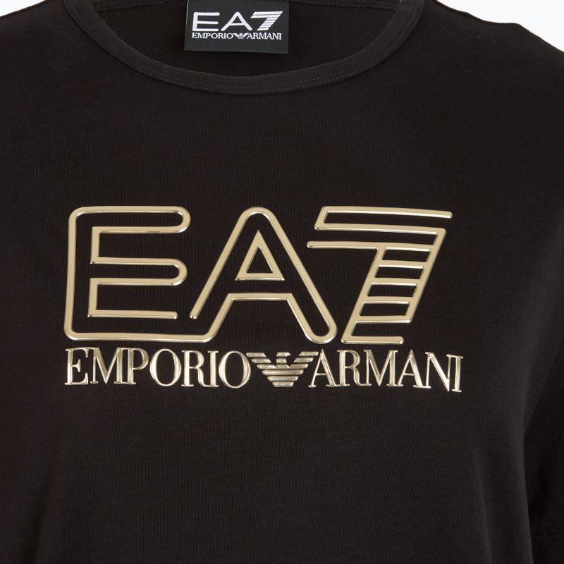 Koszulka damska EA7 Emporio Armani Train Visibility black/gold 3