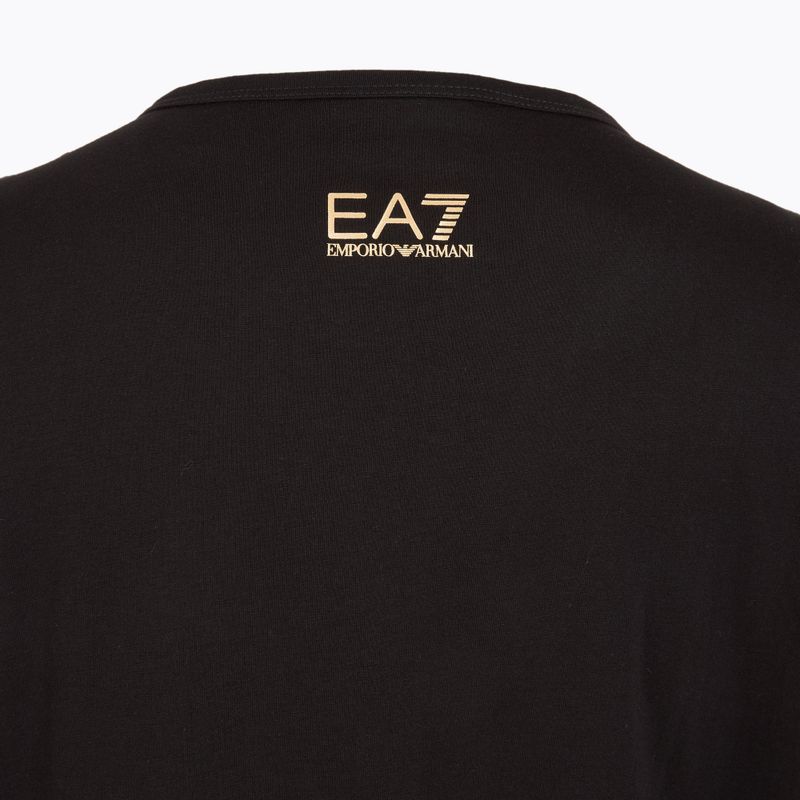 Koszulka damska EA7 Emporio Armani Train Visibility black/gold 4