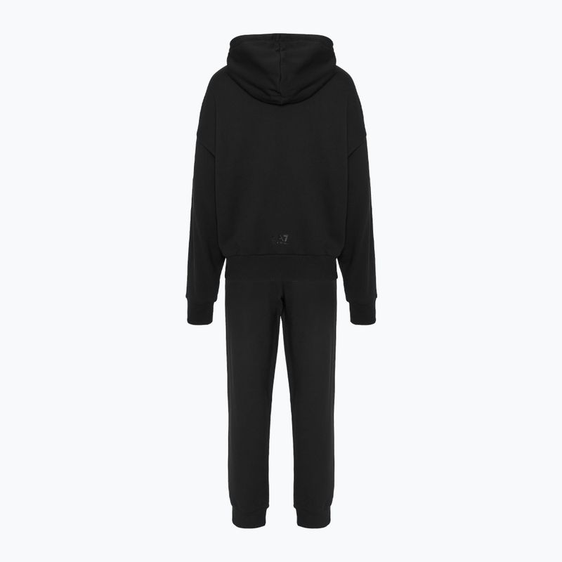 Dres damski EA7 Emporio Armani Train Visibility Tracksuit HO CH FZ black 2