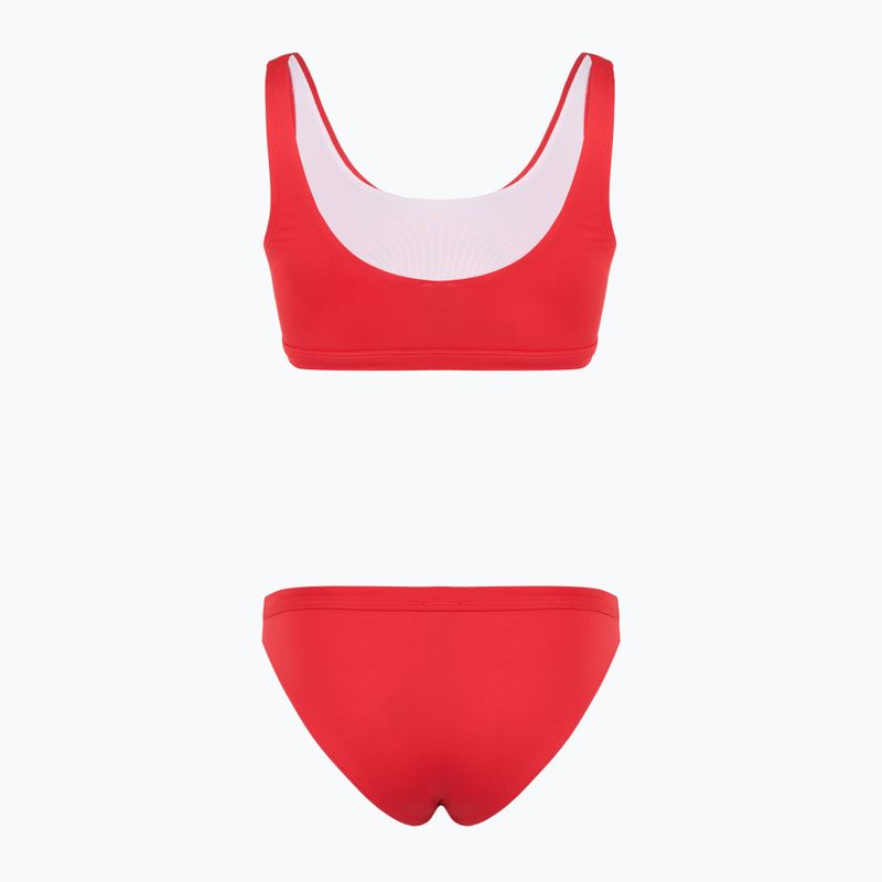 Strój kąpielowy dwuczęściowy damski EA7 Emporio Armani Maxi Logo Bikini Top racing red 2
