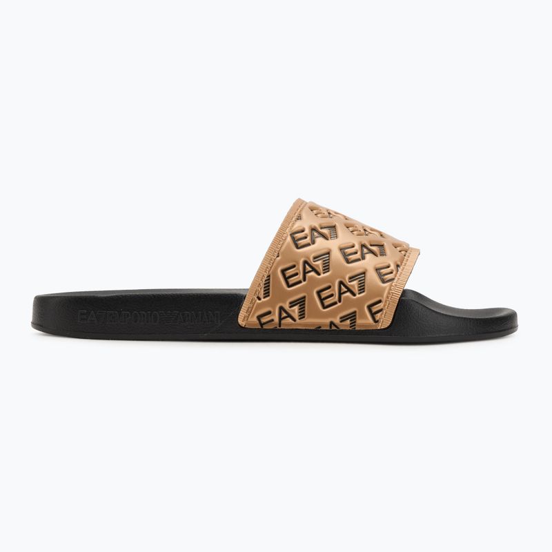 Klapki EA7 Emporio Armani Water Sports All Over black/gold 2