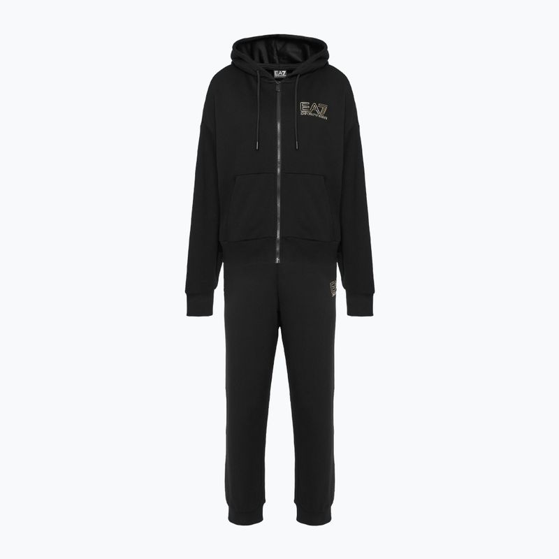Dres damski EA7 Emporio Armani Train Visibility Tracksuit HO CH FZ black/gold