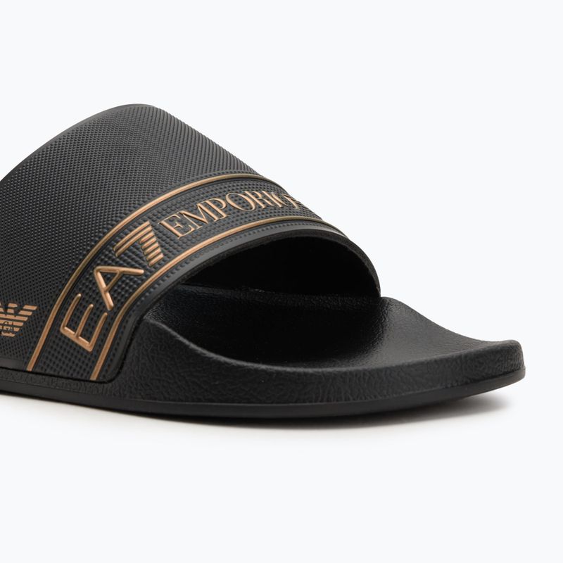 Klapki EA7 Emporio ArmaniWater Sports Tape full black/gold 7