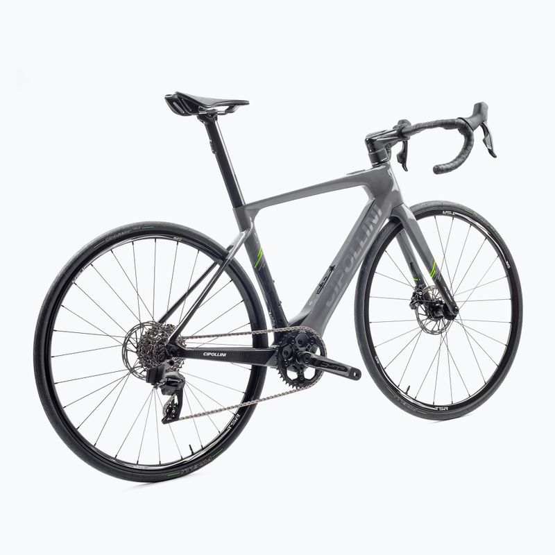 Rower szosowy elektryczny Cipollini FLUSSO DISC BRAKE SRAM RIVAL AXS greynardo carbon shiny 3