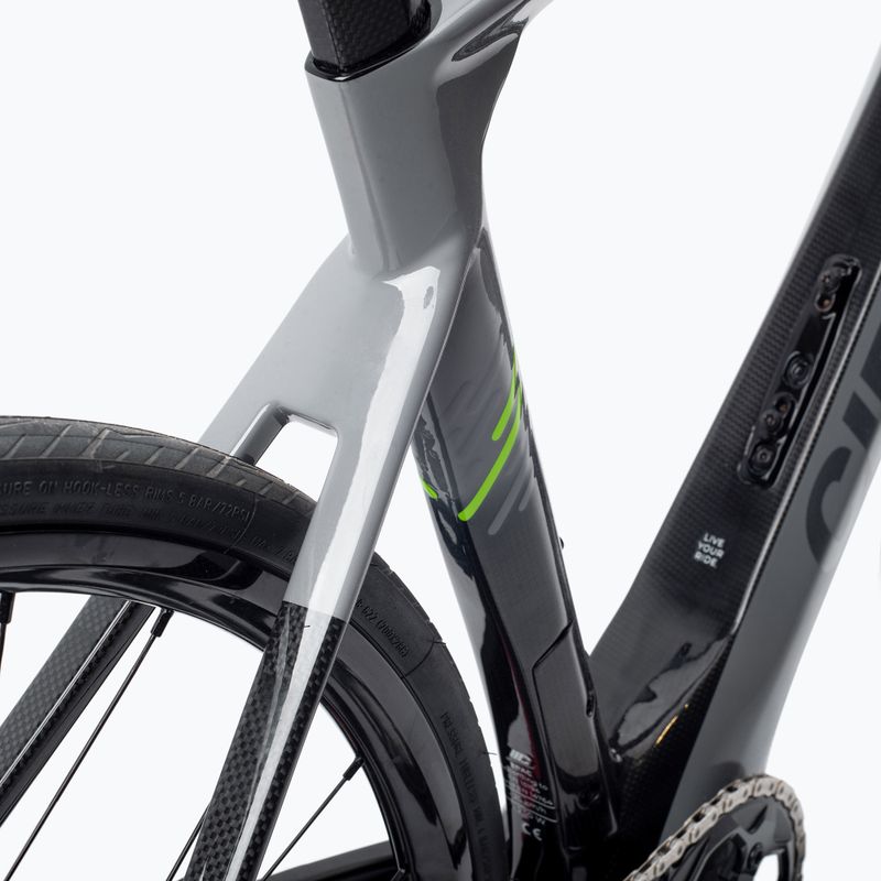 Rower szosowy elektryczny Cipollini FLUSSO DISC BRAKE SRAM RIVAL AXS greynardo carbon shiny 9