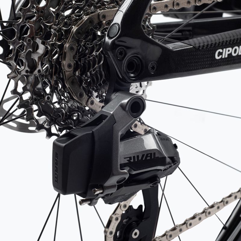 Rower szosowy elektryczny Cipollini FLUSSO DISC BRAKE SRAM RIVAL AXS greynardo carbon shiny 16