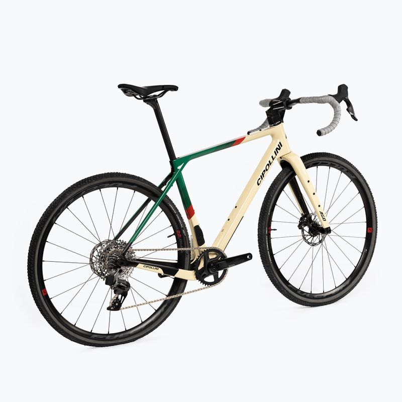 Rower gravelowy Cipollini Ago DB 23 Rival XPLR-Rapid RED-AWING sand/green/red shiny 3