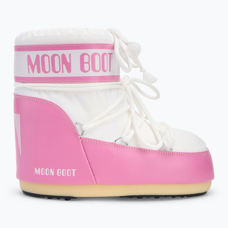 Śniegowce damskie Moon Boot Icon Low Nylon pink/white 2
