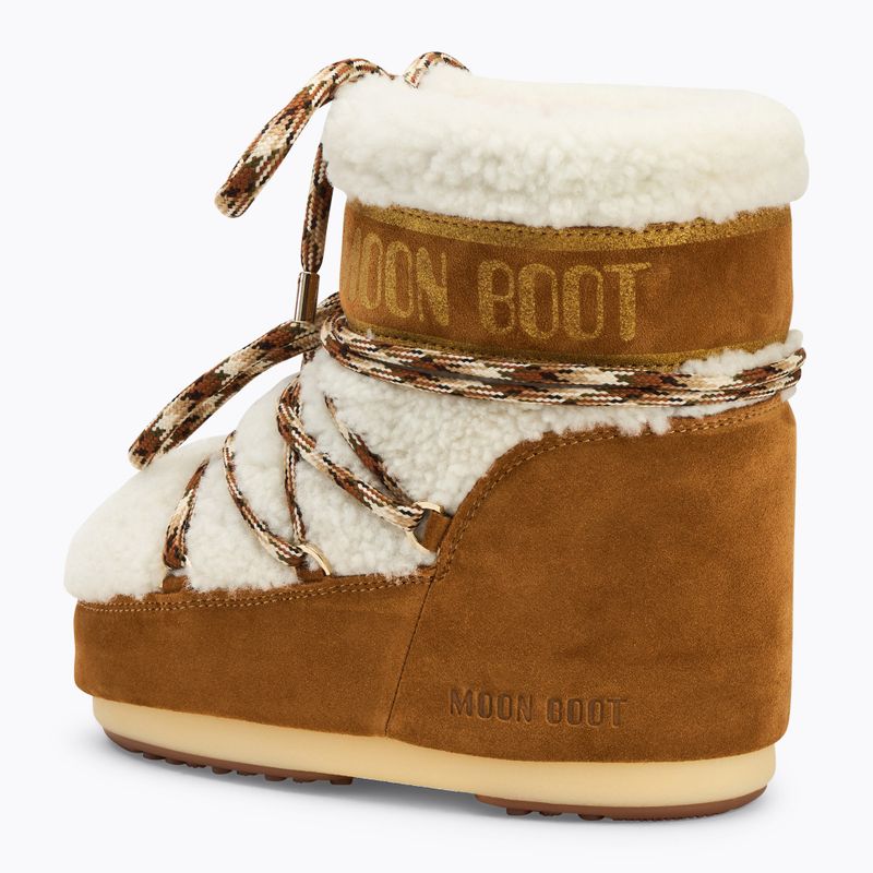 Śniegowce damskie Moon Boot Icon Low Shearling whisky/off white 3