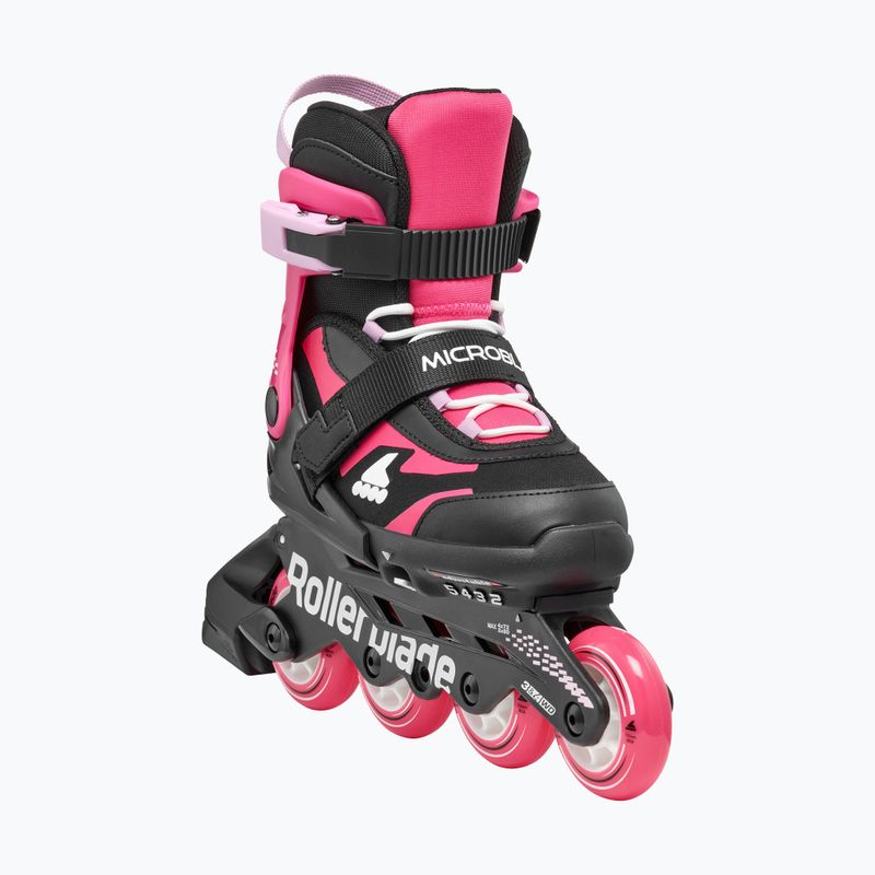 Rolki dla dzieci z ochraniaczami Rollerblade Microblade Combo Jr black/pink 2