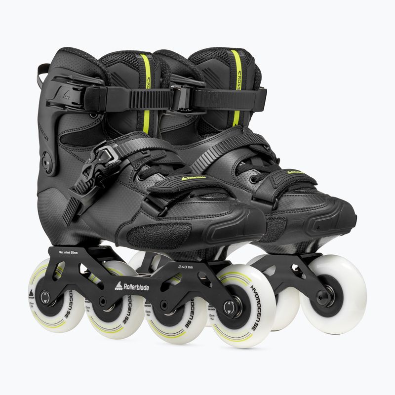 Rolki męskie Rollerblade Crossfire LX black/lime 4