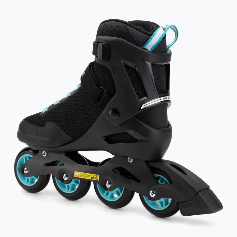 Rolki damskie Rollerblade Sirio 80 W black/teal blue 3