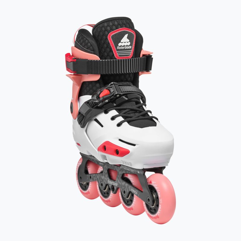 Rolki dziecięce Rollerblade Apex Jr platinum/coral 4