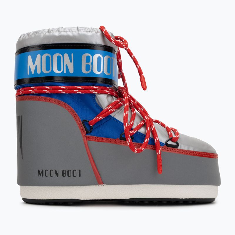 Śniegowce damskie Moon Boot Icon Low Space Racing silver/blue/red 2