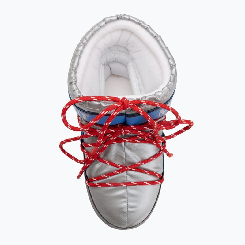 Śniegowce damskie Moon Boot Icon Low Space Racing silver/blue/red 5