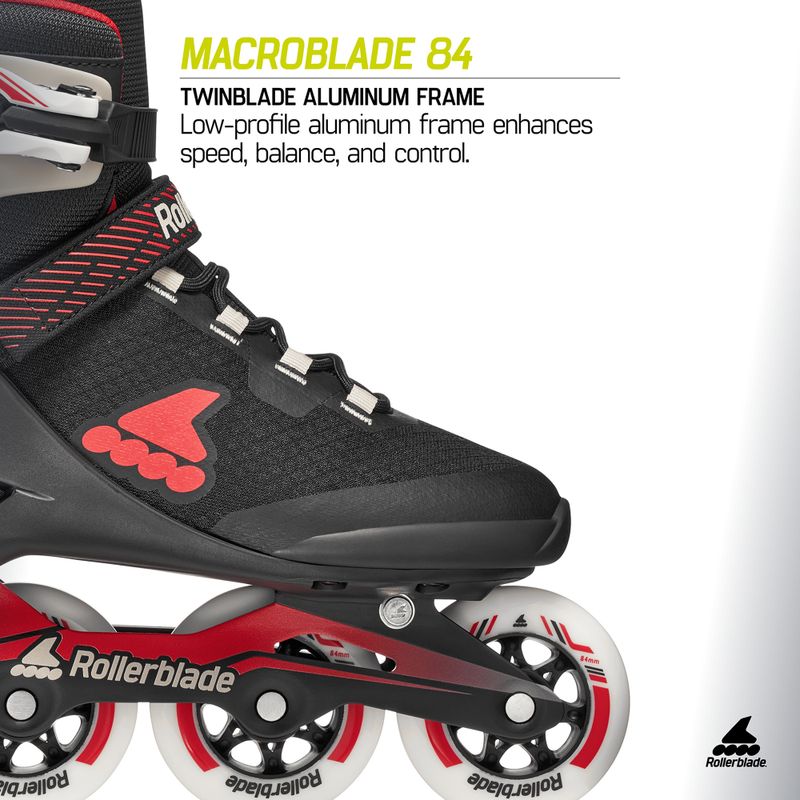 Rolki męskie Rollerblade Macroblade 84 black/sand/red 9