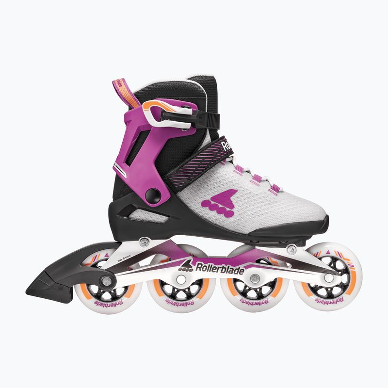 Rolki damskie Rollerblade Macroblade 84 W light grey/violet/orange 2