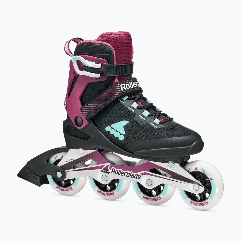 Rolki damskie Rollerblade Macroblade 84 W black/burgundy/ocean green