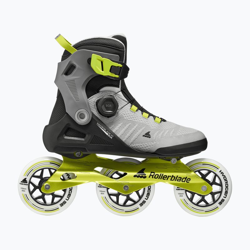 Rolki męskie Rollerblade Macroblade 110 Boa black/grey/lime 2