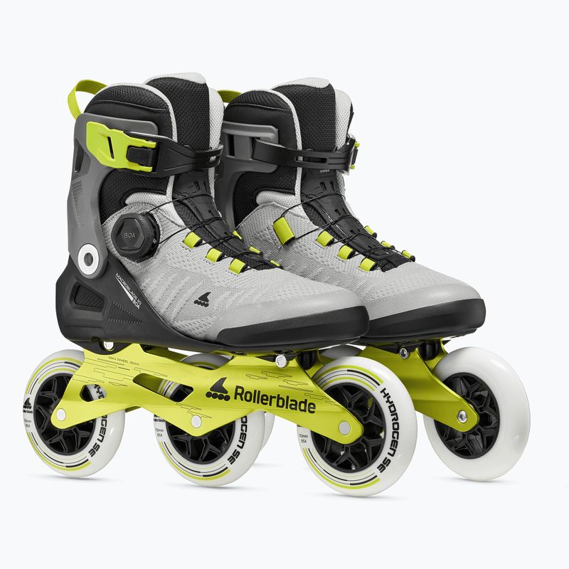 Rolki męskie Rollerblade Macroblade 110 Boa black/grey/lime 4