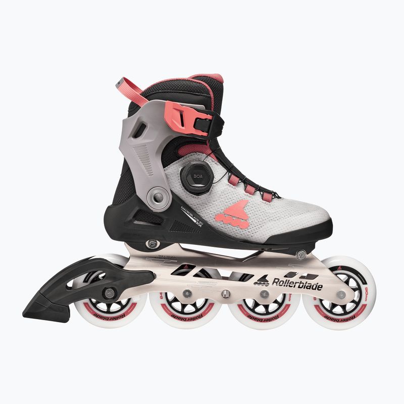 Rolki damskie Rollerblade Macroblade 90 Boa W grey/amethyst rose 2
