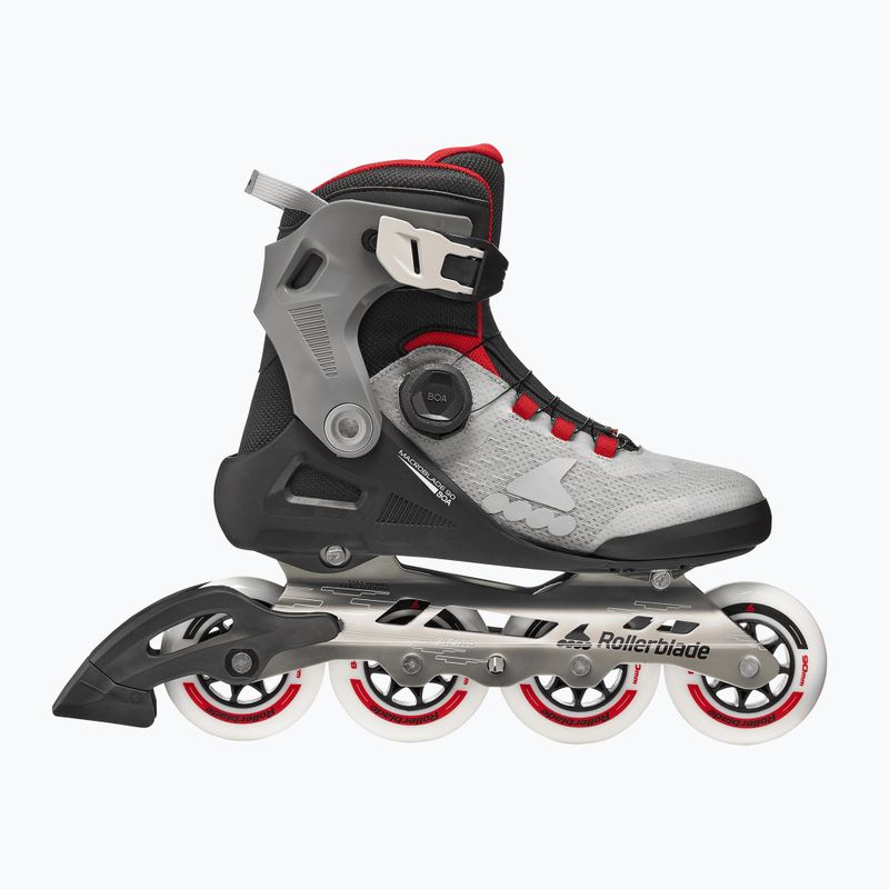 Rolki męskie Rollerblade Macroblade 90 Boa black/grey/red 2