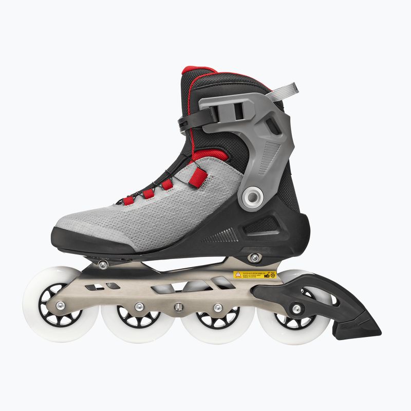 Rolki męskie Rollerblade Macroblade 90 Boa black/grey/red 3