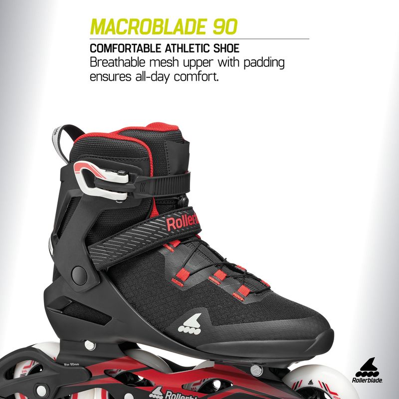 Rolki męskie Rollerblade Macroblade 90 black/red 7
