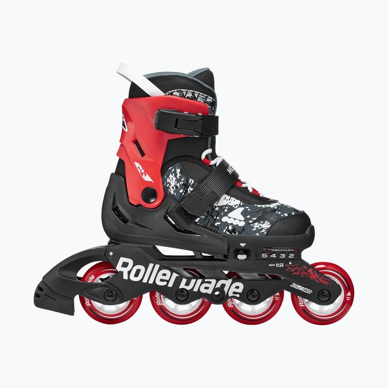 Rolki dziecięce Rollerblade Microblade SL Jr black/red 2