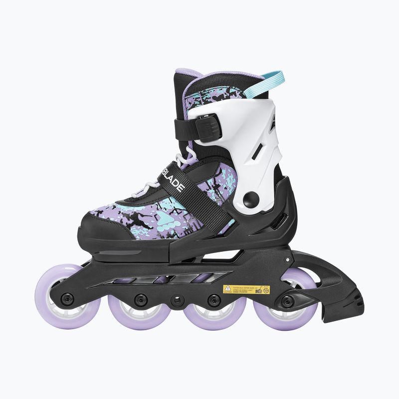 Rolki dziecięce Rollerblade Microblade SL Jr black/lavender/light blue 3