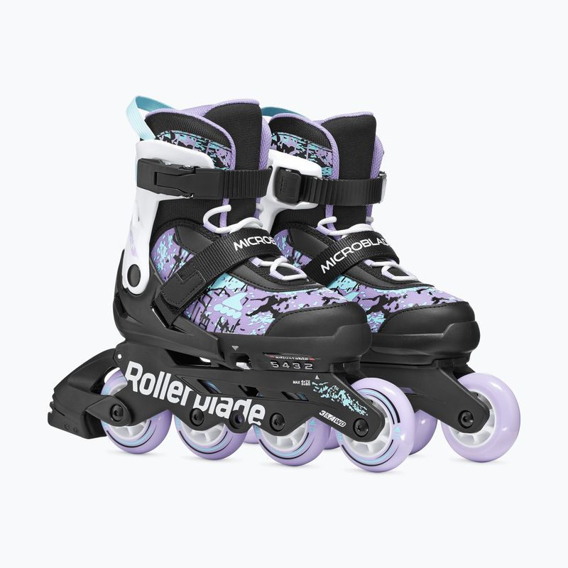 Rolki dziecięce Rollerblade Microblade SL Jr black/lavender/light blue 4